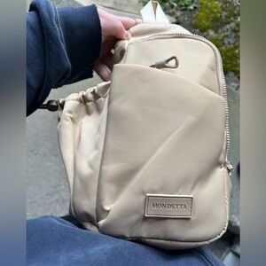 Mondetta Cream Crossbody Sling Bag